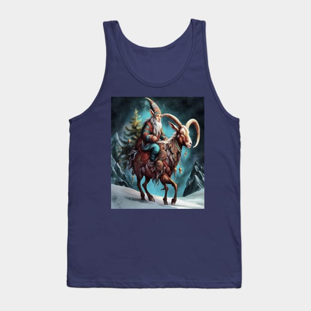 Julbocken Yule Goat And Tomte Scandanavian Mythology Tank Top by taiche